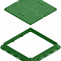Люк пластиковый Easy 700х700 DN560 квадратный легкий зеленый с замком (354872-22) купить