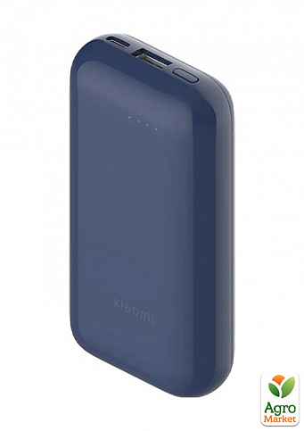 Дополнительный внешний аккумулятор повербанк Xiaomi Mi Power Bank 10000mAh 33W Pocket Version Pro Blue (PB1030ZM)
