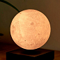 Левитирующая лампа на аккумуляторе Moon Gingko (Англия), дерево венге (G019BK)  купить