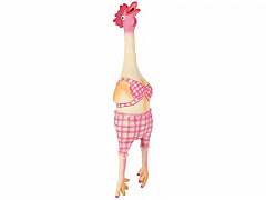 Trixie Игрушка для собак курица в пижаме латексная с пищалкой 48 см (3549580)2