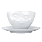 Чашка з блюдцем для кави Tassen "Усмішка" (200 мл), порцеляна (TASS14101/TA)