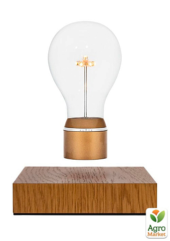 Левітуюча лампа Flyte Royal, дуб, золотистий патрон 12.6х12.6х3 см (01-ROY-MUL-V3-0)