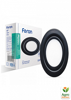 Светодиодный светильник Feron LN7 3W черный (01824)2