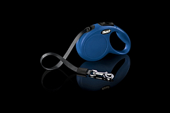 Flexi Classic S Рулетка для собак до 15 кг, длина ленты 5 м, цвет синий (0232110)2