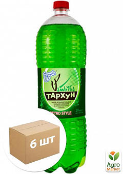 Вода сильногазированная (Тархун) ТМ "Fresh Up" 2л упаковка 6 шт2