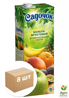 Нектар мультифруктовый (витаминизированный) ТМ "Садочок" 1,45л упаковка 8шт2