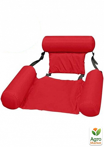 Надувний складаний Плаваючий стілець Swimming Pool Float Chair червоний