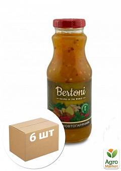 Соус Желто-горячий ТМ "Bertoni" 280г (стекло) упаковка 6шт1