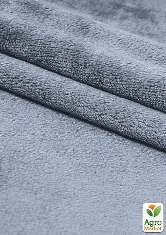 Плед флисовый "Фланель" (серый) 150х195см 170794 - фото 2