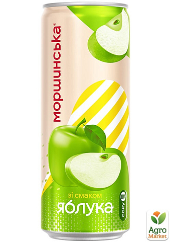 Напій соковмісний Моршинська Лимонада зі смаком яблука 0.33 л
