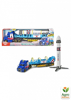 Вантажівка Мак "Космічна місія" з причепом та ракетою, зі звуковим та світловим ефектами, 41 см, 3+ Dickie Toys2