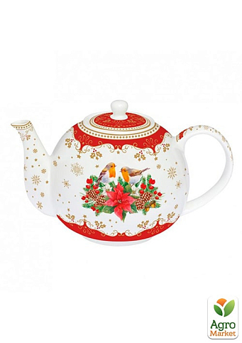 Різдвяний чайник фарфоровий "Різдвяна мелодія" - 1000 мл (R920#CHTR)