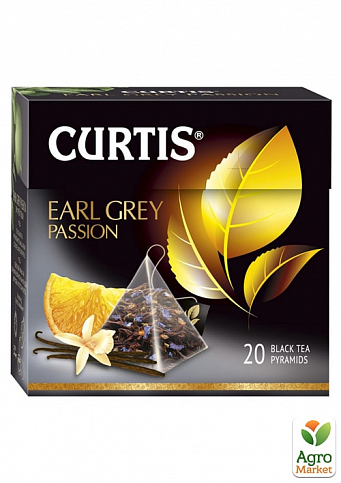 Чай Ерл Грей (пачка) ТМ «Curtis» 20 пакетиків по 1.8г. пакування 12шт - фото 2