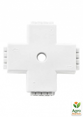 Соединитель X для LED ленты RGB Lemanso пластик 4 гнезда / LMA9438 (936108)