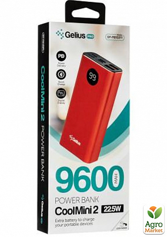 Дополнительная батарея Gelius Pro CoolMini 2 PD GP-PB10-211 9600mAh Red  - фото 12