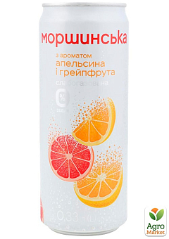 Напиток Моршинская с ароматом апельсина и грейпфрута жб 0,33л1