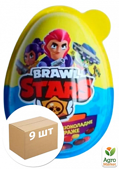Яйце - сюрприз "Brawl Stars" упаковка 9шт2
