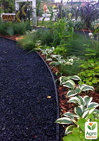 Бордюр садовый пластиковый Country Standard H100 200м черный (82952-200-BK) - фото 2