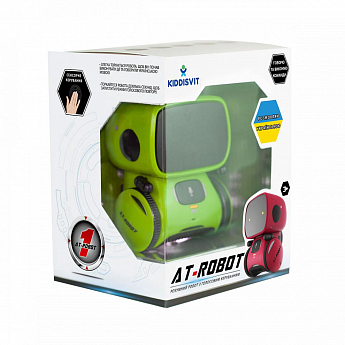 Інтерактивний робот з голосовим керуванням – AT-ROBOT (зелений, озвуч.укр.) - фото 2