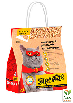 Наполнитель СУПЕР КОТ Комкующий 2,1кг (3555)1