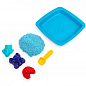 Набір піску для дитячої творчості - KINETIC SAND ЗАМОК З ПІСКУ (блакитний, 454 г, формочки, лоток) купить