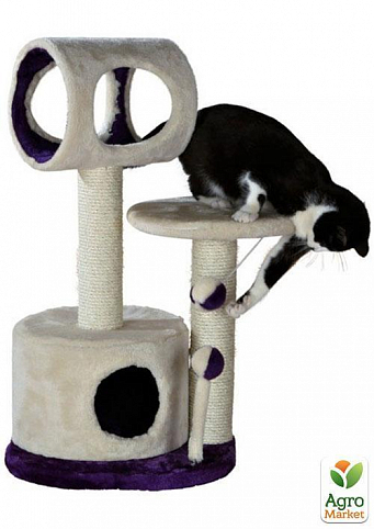 Домик для кошки Lucia, маленький (Высота:75см, бежевый/фиолетовый) "TRIXIE"  TX-44767