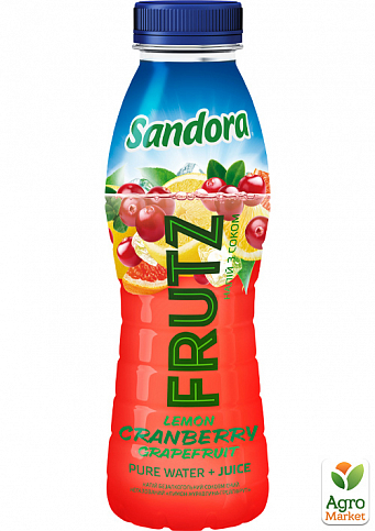Соковий напій Frutz (лимон-журавлина-грейпфрут) ТМ "Sandora" 0,4л упаковка 12шт - фото 2