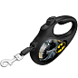 Поводок-рулетка для собак WAUDOG R-leash, рисунок "Бэтмен Черный", M, до 25 кг, 5 м, светоотражающая черная лента (8125-1001-01) купить