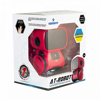 Інтерактивний робот з голосовим керуванням – AT-ROBOT (червоний, озвуч.укр.) - фото 3