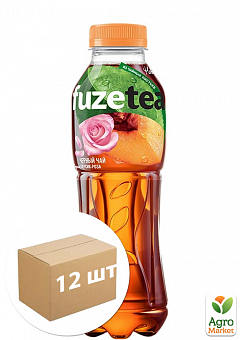 Чай FUZETEA Персик + троянда 0.5 л упаковка 12 шт2