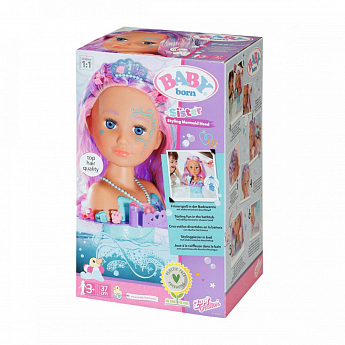 Кукла-манекен BABY BORN с автоматическим душем - СЕСТРИЧКА-РУСАЛОЧКА (на присоске, с аксессуарами) - фото 3