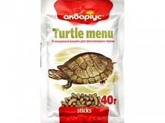 Аквариус Сухой корм для черепах, палочки  40 г (3100170)2