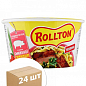 Лапша яичная быстрого приготовления (со вкусом жареной свинины) тарелка ТМ "Rollton" 75г упаковка 24шт