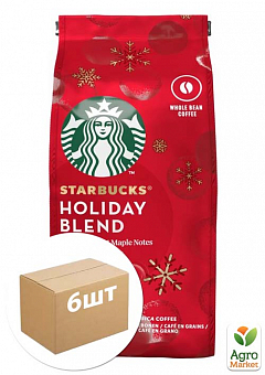 Кава Holiday blend (зерно) ТМ "Starbucks" 190г упаковка 6шт1