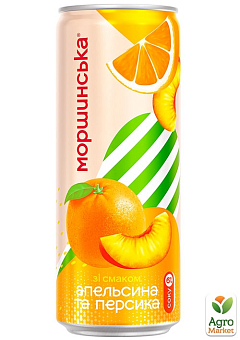 Соковмісний напій Моршинська Лимонада зі смаком Апельсин-Персик 0.33 л2