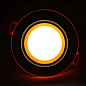 LED панель Lemanso LM1036 Сяйво 6W 450Lm 4500K + оранж. 85-265V / круг + стекло (336102)