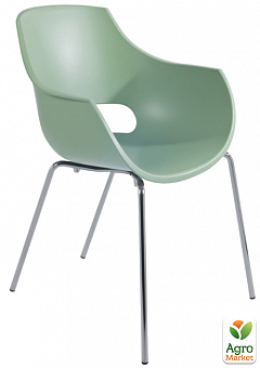 Кресло Papatya Opal-ML PRO зеленый резеда, ножки хром (5757)1