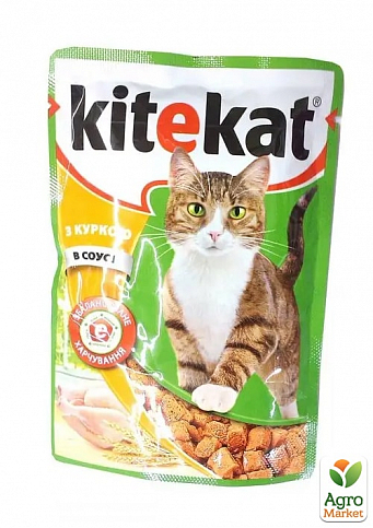 Корм для кошек (с курицей в соусе) ТМ "Kitekat" 100г
