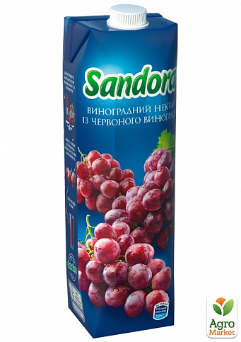 Нектар виноградний (з червоного винограду) ТМ "Sandora" 0,95л упаковка 10шт - фото 2