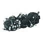 Гирлянда-нить чёрный шнур 100 LED "большая матовая линза" 8*11 мм  мультиколор 6,5м  (D-100BM) цена