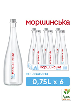 Мінеральна вода Моршинська Преміум негазована скляна пляшка 0,75л (упаковка 6 шт)2
