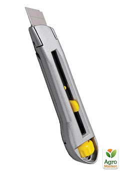 Нож MASTERTOOL 18 мм металлический двойной фиксатор 17-00781