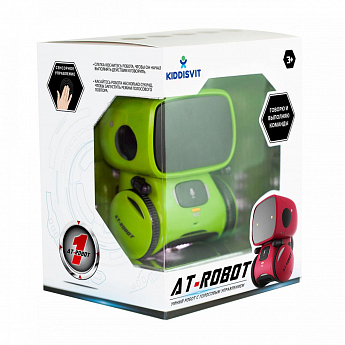 Интерактивный робот с голосовым управлением – AT-ROBOT (зелёный) - фото 2