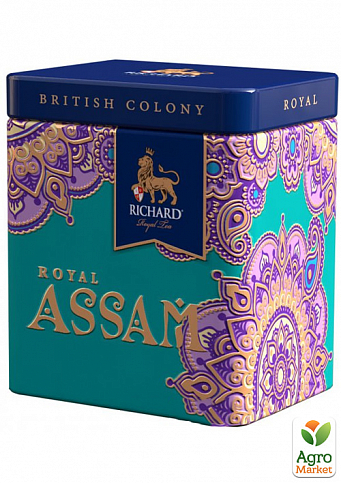 Чай Royal Assam (залізна банка) ТМ "Richard" 50г упаковка 12шт - фото 2