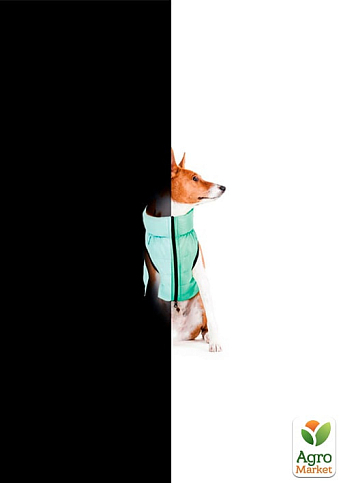 Курточка для собак AiryVest Lumi двостороння, що світиться в темряві, розмір M 40, салатово-оранжева (2249) - фото 2