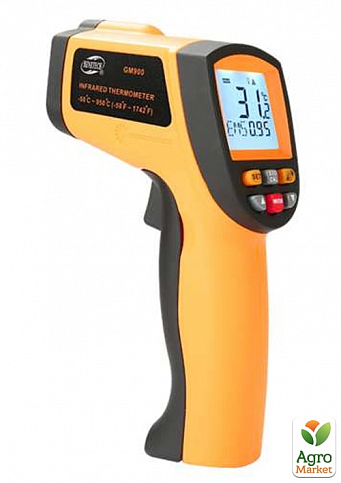 Бесконтактный инфракрасный термометр (пирометр)  -50-950°C, 12:1, EMS=0,1-1  (GM900H) BENETECH GM900
