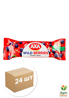 Батончик з наповнювачем (Лісові ягоди) ТМ "АХА" 23г упаковка 24шт1