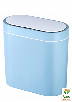 Сенсорное мусорное ведро JAH 8 л прямоугольное голубое (6602)2