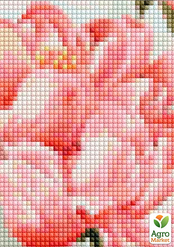 Алмазная мозаика - Букет розовых пион  Идейка AMO7274 - фото 3