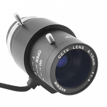 Варіофокальний об'єктив CCTV 1/3 PT06015 6mm-15mm F1.4 Automatic Iris - фото 4